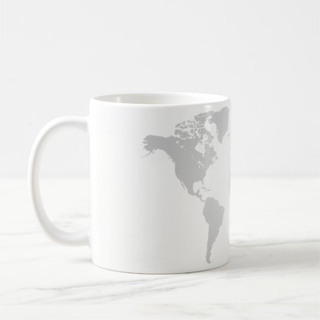 De Café Taza - globo, mapa del mundo (Izquierda)