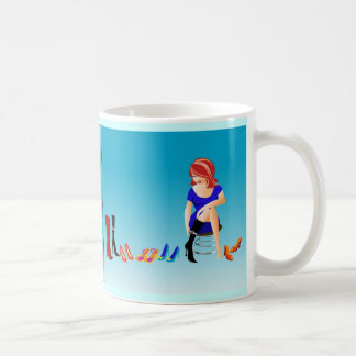 De Café Taza golpeada violentamente "zapato"