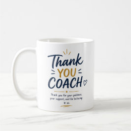 De Café Taza Gracias Entrenador – Sencillo Agradecimiento 