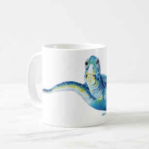 De Café Taza Grande Azul