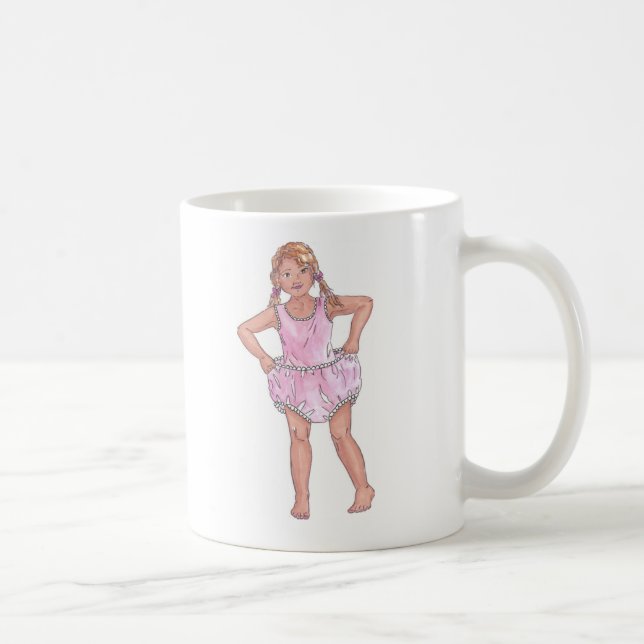 De Café Taza grande del chica (Derecha)