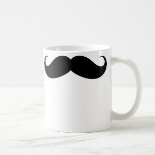 De Café Taza grande divertida del bigote