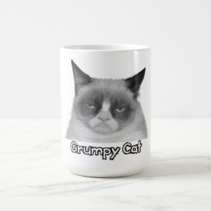 De Café Taza gruñona del gato (texto del "gato gruñón")
