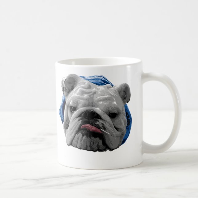 De Café Taza gruñona del perro del ol (Derecha)