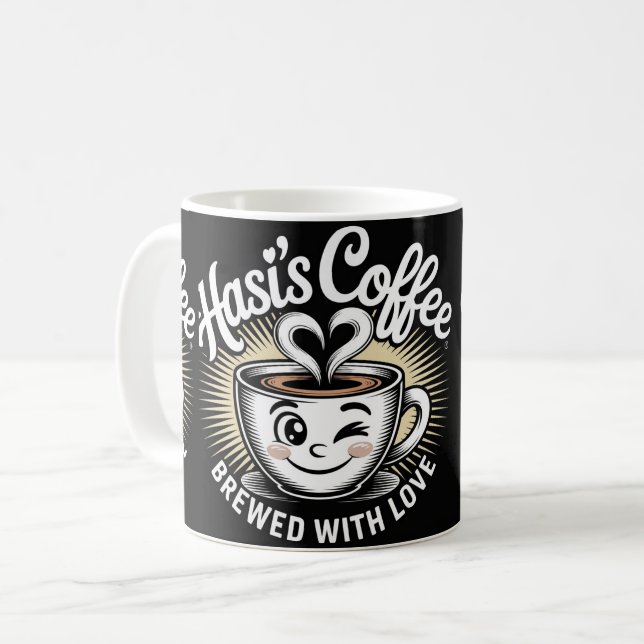 De Café Taza Hasi's Coffee Cute Smiling Cup Mug  (Anverso izquierdo)