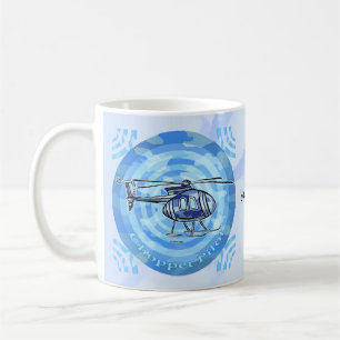 De Café Taza Helicóptero Cielo Azul