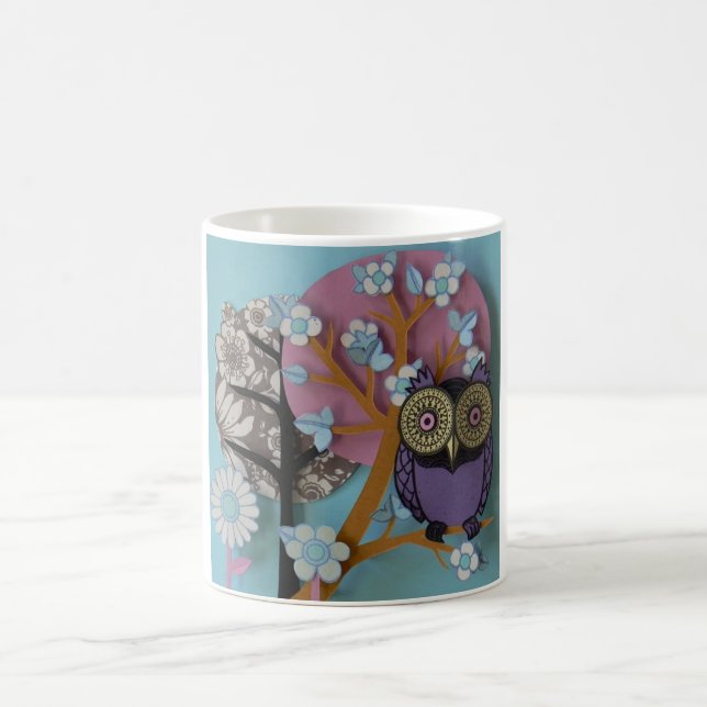 De Café taza hermosa del búho (Centro)
