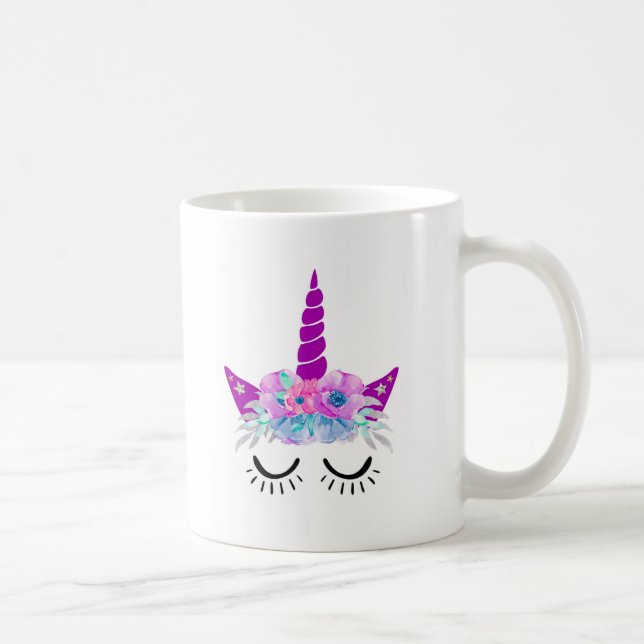 De Café Taza hermosa del unicornio (Derecha)