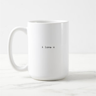 De Café taza i love u