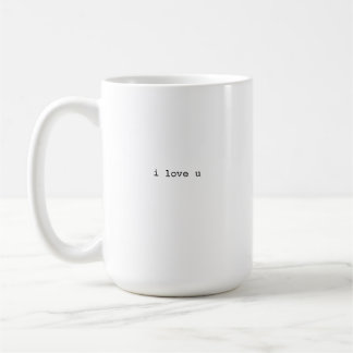 De Café taza i love u
