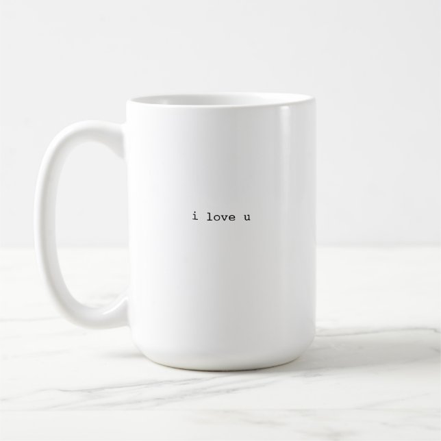 De Café taza i love u (Izquierda)