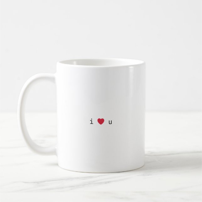 De Café taza i ❤️ u  (Izquierda)