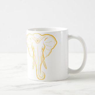 De Café Taza ilustrada del elefante