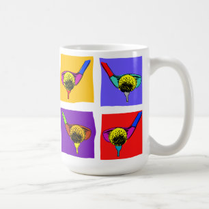 De Café Taza ilustrada golf