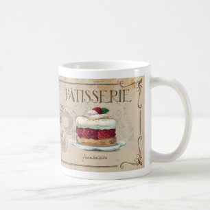 De Café Taza ilustrada II francés del Patisserie