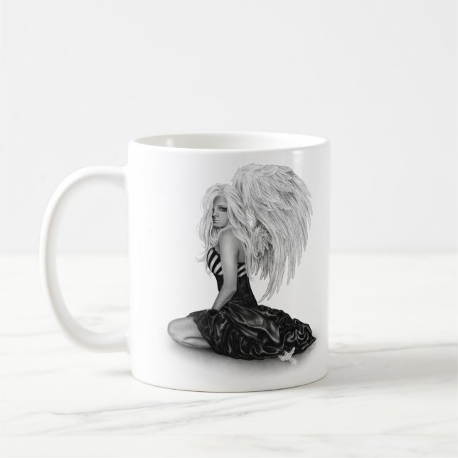 De Café Taza imperfecta del ángel (Izquierda)