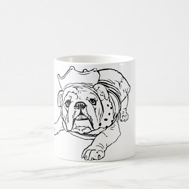 De Café Taza inglesa del bulldog (Centro)
