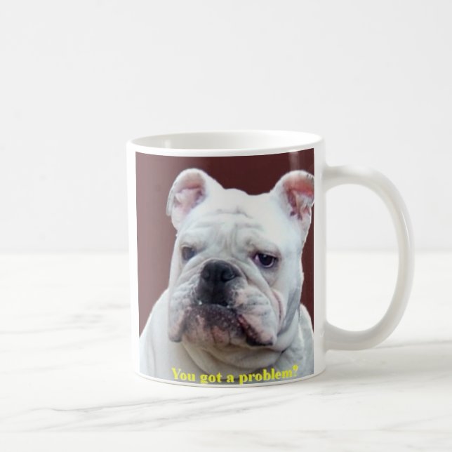 De Café Taza inglesa del bulldog (Derecha)
