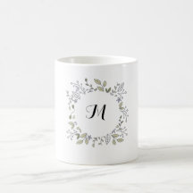 Taza inicial floral