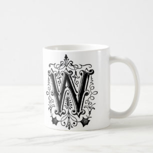 De Café Taza inicial - letra 'W