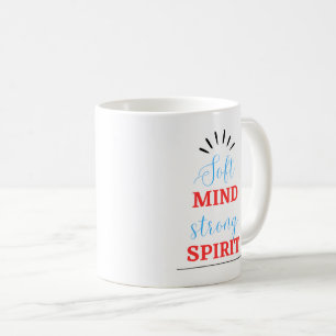 De Café Taza Inspiradora “Mente Suave, Espíritu Fuerte”