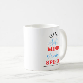 De Café Taza Inspiradora “Mente Suave, Espíritu Fuerte”