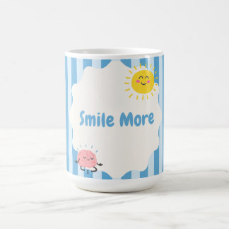 De Café Taza inspiradora Sonríe Más | Lindo Positivo