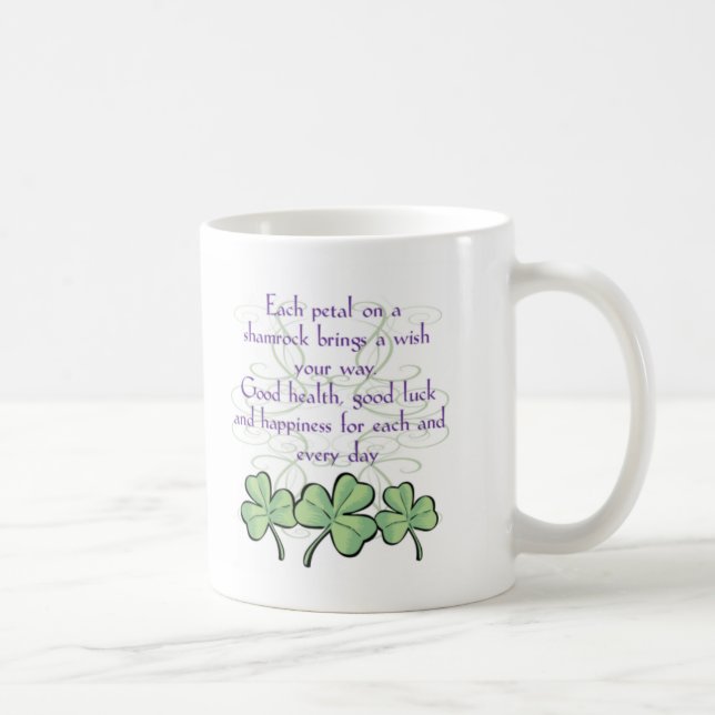 De Café Taza irlandesa del trébol (Derecha)