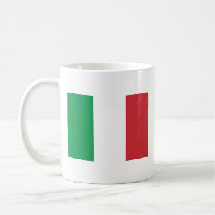 De Café Taza italiana con bandera y nombre del himno nacio