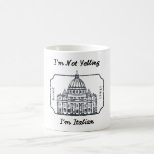 De Café Taza italiana genial para café, té y bebidas calie