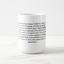 De Café Taza IV del trabajo social