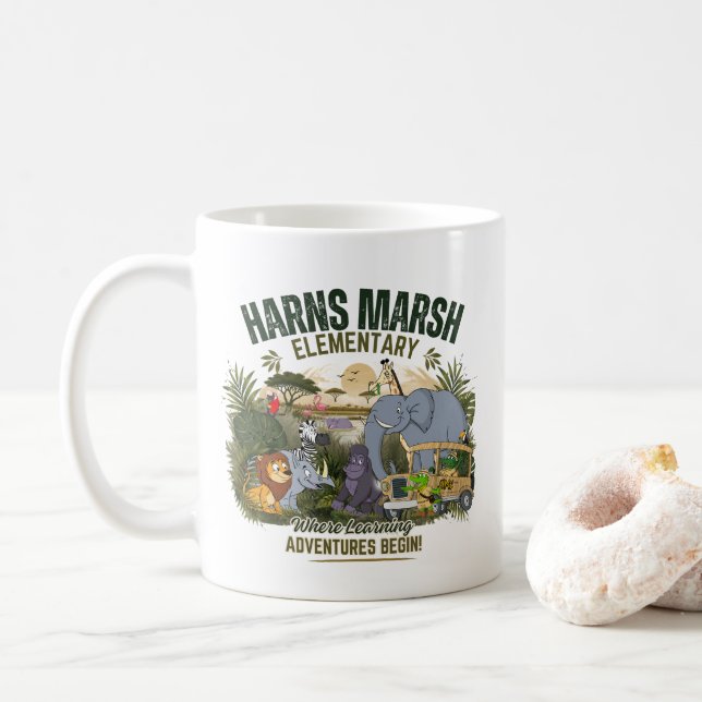 De Café Taza JungleCoffee (Con donut)