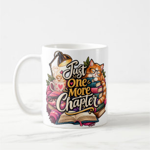 De Café Taza Just One More Chapter Gato divertido amante