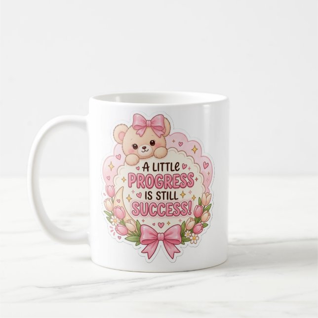 De Café Taza kawaii rosa linda (Izquierda)