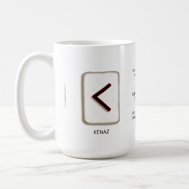 De Café Taza Kenaz RuneStone 15 oz. (Izquierda)