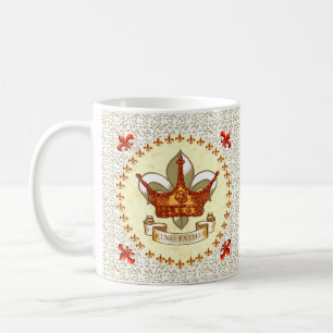 De Café Taza King Father Banner Crown