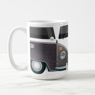 De Café Taza Kombi Gris Vintage – Estilo Retro Industrial 
