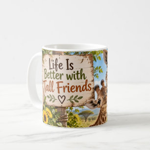 De Café Taza La Vida Es Mejor con Amigos Altos