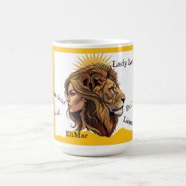 De Café Taza Lady Leo León Zodíaco
