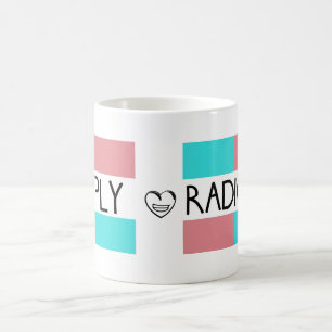 De Café Taza lateral doble simplemente radical