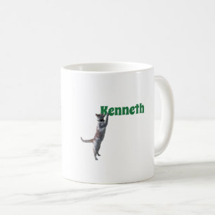 De Café Taza - Letra M con gato y nombre