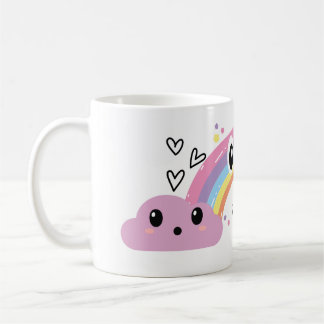 De Café Taza linda 'Bebe bajo el arcoíris'