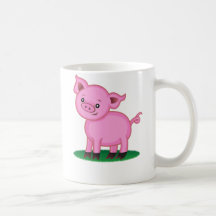 Taza linda del cerdito