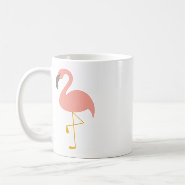 De Café Taza linda del flamenco (Izquierda)