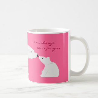 De Café Taza linda del oso polar: Siempre allí para usted