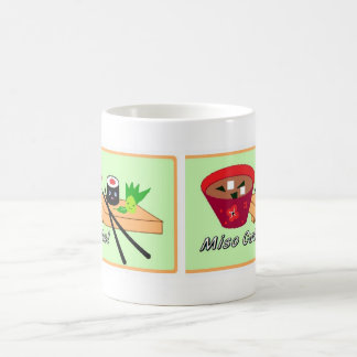 De Café Taza linda del sushi del Miso