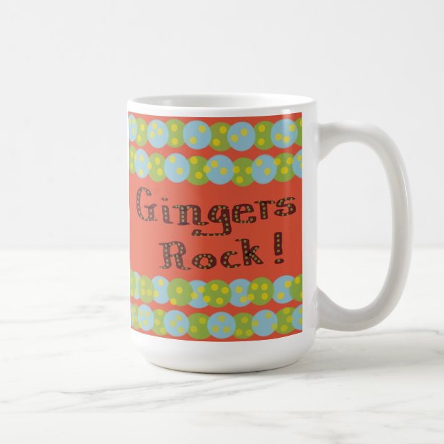 De Café Taza linda "Gingers Rock" (Derecha)