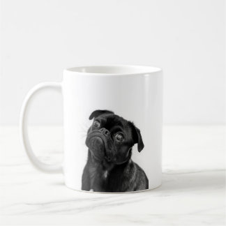 De Café Taza linda negra del barro amasado