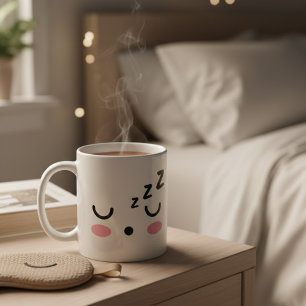 De Café Taza Linda para una Mañana Soñolienta