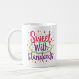 De Café Taza Lindo y Sassy con Estándares